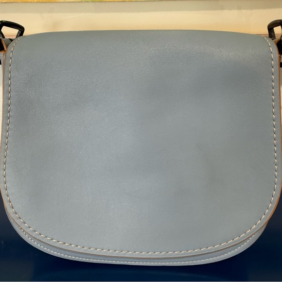 Coach 1941 Saddle Bag 23 Cornflower Blue Glovetanned Leather 20115 EUC - Picture 5 of 14